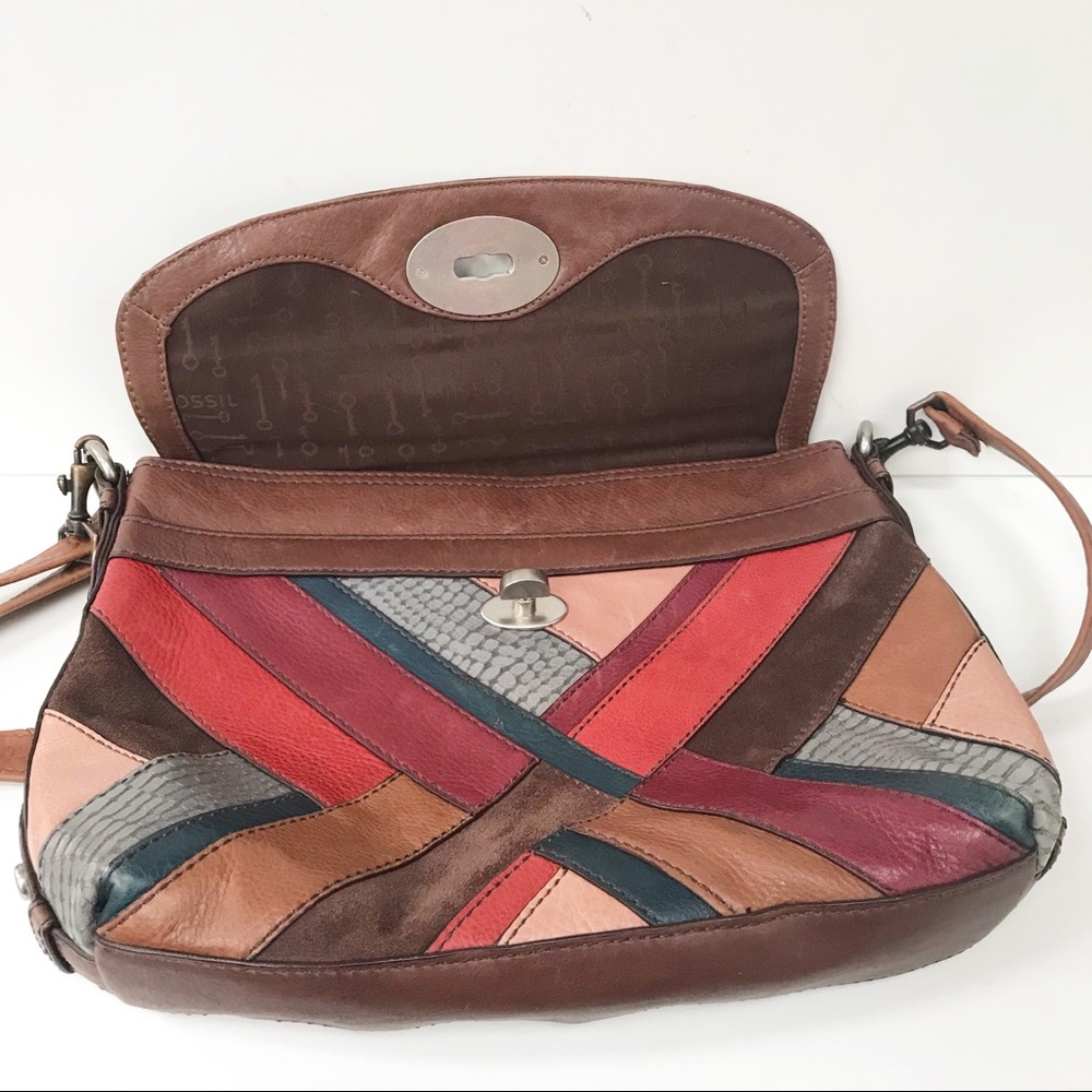 Fossil Maddox Patchwork Leather Shoulder Bag - image 4